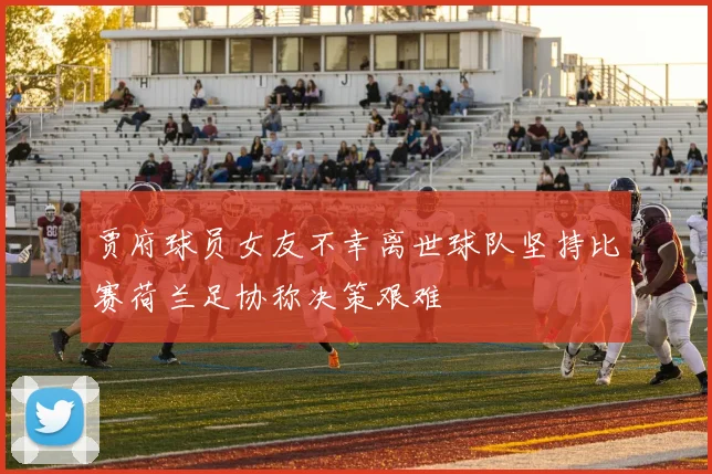 贾府球员女友不幸离世球队坚持比赛荷兰足协称决策艰难
