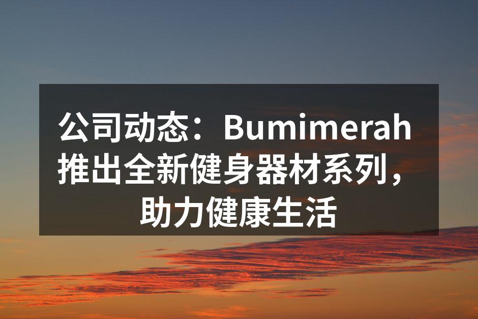 Bumimerah 新款力量训练器材