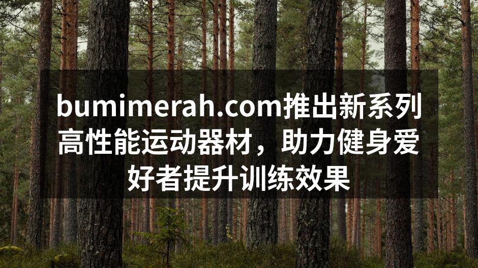 bumimerah.com全新运动器材系列展示